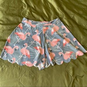 Black Milk Flamingo Flock Shorties size L